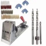 Woodworking Pocket Hole Jig System Guide Hole Drill Tools Camp Base Bit Kit new