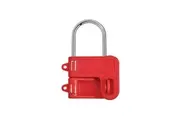Master Lock Two Padlock Lockout Hasp - 4mm Shackle (Multi Colour) (One Size)