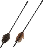 BELLIFFY 2Pcs Outdoor Toss with Heads Traditional Arrows for Tossing Pot Game Safe Fun for Develops Hand Eye Coordination for Family Entertainment