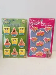 Wilton Vintage Barbie birthday sponge Bob cake topper