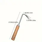 Stainless Steel Wood Handle Garden Weeder Hand Weeding Removal Cutter Puller Too