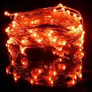 Karsum USB Powered String Lights,LED Silver Wire Micro Fairy Lights,5M/16.4Ft 50 Twinkle Lights for Indoor Bedroom Garden Party Wedding Christmas Party Decoration (Red, 5M/16 Ft.)