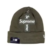 Supreme x New Era FW20 Cross Box Logo Beanie Light Olive