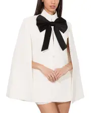 Alice and Olivia Philippa Bow Cape Top