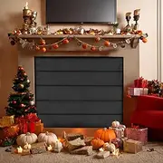 Magnetic Fireplace Blanket for Heat Loss Indoor Fireplace Covers Keep Drafts Out Stops Heat Loss Fireplace Draft Stopper with Built-in Strong Magnet for Iron Fireplace Frame Fireplace Screen