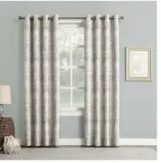 SUN ZERO One Panel Darren Distressed Blackout Lined Curtain Panel 50"x 95"