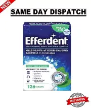 keyword Efferdent Retainer & Denture Cleaner Tablets Minty and Fresh Clean 126 C
