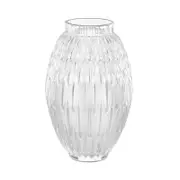 Lalique Plumes Vase in Clear, Large