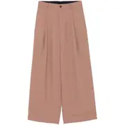 [Dries Van Noten] Dries Van Noten Pleated Trousers 46 IT BROWN
