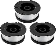 Be In Your Mind 3Pcs Strimmer Spool A6481 Replacement Part Spools with Line AF-100 Compatible with Black & Decker GH400, GH500, GH600, GH900, GH912, ST6600, ST7000 And More