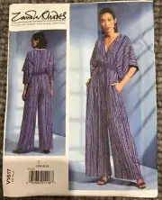 Vogue Pattern 1617- LRG / XLG - Jumpsuit - Zandra Rhodes - Factory Folded