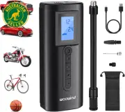 AP2-P Cordless Tyre Inflator Electric Bike Pump with Digital Pressure Gauge, Rec