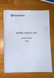 Husqvarna T 525 T525 Chainsaw Diagram Parts List Manual