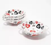 Temp-tations Seasonal Set of 4 Essential Wok Bowls in Pawfetti