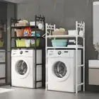 2-Tier/3-Tier Metal Over Washing Machine Storage Rack Shelf Organizer Stand