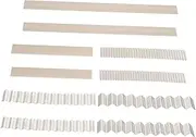 KAILIKETIY 10pcs Stainless Steel Polymer Clay Slicer Blades for Shaping Modelling and Sculpting Easy to Clean Tools for Craft Projects
