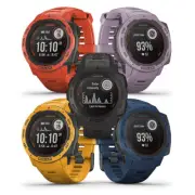 Garmin Instinct Solar Outdoor GPS Smartwatch, Solar Lens, Long Battery Life
