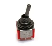 EP-4180-003 Black On-On-On DPDT Bat Style Mini Toggle Switch