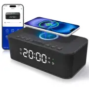 Dual Alarm Clock Radio Bedroom, Digital Alarm Clocks Bedroom Bluetooth, Up to...
