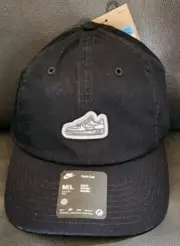 NIKE Club Sportswear Air Force Unisex Unstructured Cap Hat Black M/L FZ2121-010