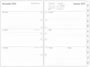 2025 Weekly Monthly Planner Refill 5-1/2" x 8-1/2", Runs January Daily Blocks