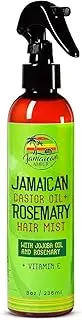 Jamaican Amber Leave-in Hair Mist - 8 fl oz / 236 ml - Strengthening Spray, Detangles Knots, Refreshes Scalp, Instant Hydration - Nourished Scalp With Rosemary & Castor Oil
