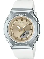 Casio GM-S2110-7A9ER Gold Dial White Plastic Womens Watch