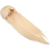 FOMIYES Fashion Wig Headgear Long Straight Women Wig Bangs Adjustable Mesh Headband for Parties Events