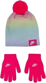 [Nike] Big Girls Beanie and Gloves 2 Piece Set