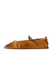 Dansa pleated slipper 36,37,39,40 light brown