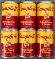 Campbell's Grilled Cheese & Tomato Soup (Limited Edition) 6 Cans, Exp 12/19/25