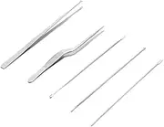 VALICLUD 5Pcs Ear Picker Portable Ear Spoon Tools for Safe Ear Cleaning for Home Travel Use Rustproof Durable Ear Wax Removal Instruments