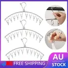 10 Pegs Clothes Dryer Rack Laundry Hanger Sock Underwear Clip Stainless Steel RY