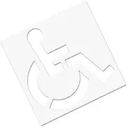 Parking Lot Stencils for Painting | Handicap Ground Template,Weather-Resistant High-Visibility Paint Striping Tool for Pavement Marking Municipal Use