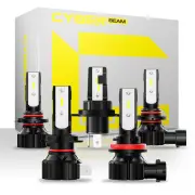 CYBERBEAM A900-C3 H4 / H7 / H11 / 9005 / 9006 Pair 50W Car LED Headlights 10000LM LED Bulbs 6500K White Light LED Headla