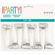 Prismatic Iridescent Foil Squawker Blowouts 8pk