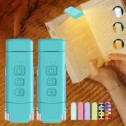 2-Pack Reading Light with 6 Bookmark, Rechargeable Book Light 2 Pack 14-Blue