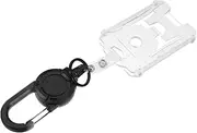 Parliky Sleek Id Card Holder Case Retractable Clip Card Holder for Business Nurse Id Badge