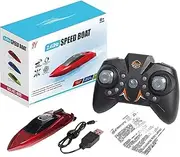 Wesleyyy RC Boats for Adults | Adults Kids Speed Boat Pool Remote Control Racing Boat | Bathtub Toy Boats, Waterproof Electric Boat Toy for Birthday, Easter, Children's Day