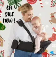 Baby Hip Carrier Support Sling Fanny Pack Pockets CloudMumInc • New • Black