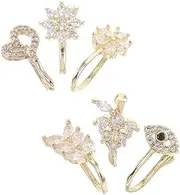 [WESIEVYA] Pcs Non-piercing Nose Studs Flat Back Nose Jewelry Clip Rings for Women Men