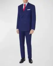 NWT$9395 Brunello Cucinelli Men 100% VWool Double Breasted 2Pc Suit 48/38US A248