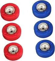 INOOMP 6pcs Shuffleboard Rollers Set for Tabletop Games Curling Accessories for Clubs Home Enhance Fun Skill Competitive Play