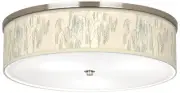 Weeping Willow Giclee Nickel 20 1/4" Wide Ceiling Light