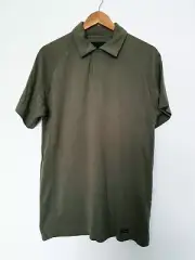 Size S BNWT JEFF BANKS by DEBENHAMS khaki green polo collared T-Shirt top 216