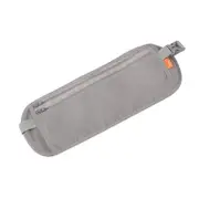 Waist Bag Fitness Hiking Travel Passport Card Bag Wallet Pouch Earphone Data Cable Organizer GREY COLOR