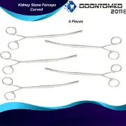 5 PC OR Grade Randall Kidney Stone Forceps Quarter Curved Surgical Urology INST