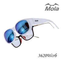 在飛比找momo購物網優惠-【MOLA 摩拉】外掛近視偏光太陽眼鏡 套鏡 UV400 彩