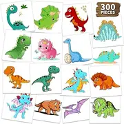 LEIAOLY Dinosaurs,Vehicles,Space (300 PCS) kids waterproof temporary tattoos,children's temporary tattoo toys,boy face tattoo stickers,Goody Bag Stuffers Party Bag Fillers