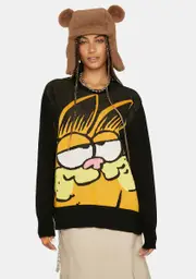 [Dolls Kill X Garfield] Feline Fine Intarsia Sweater